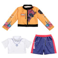 Rumi Girl Cosplay Costume Anime Mira Roleplay Outfit Trendy Dance Performance Wear Halloween Party Performance Costume