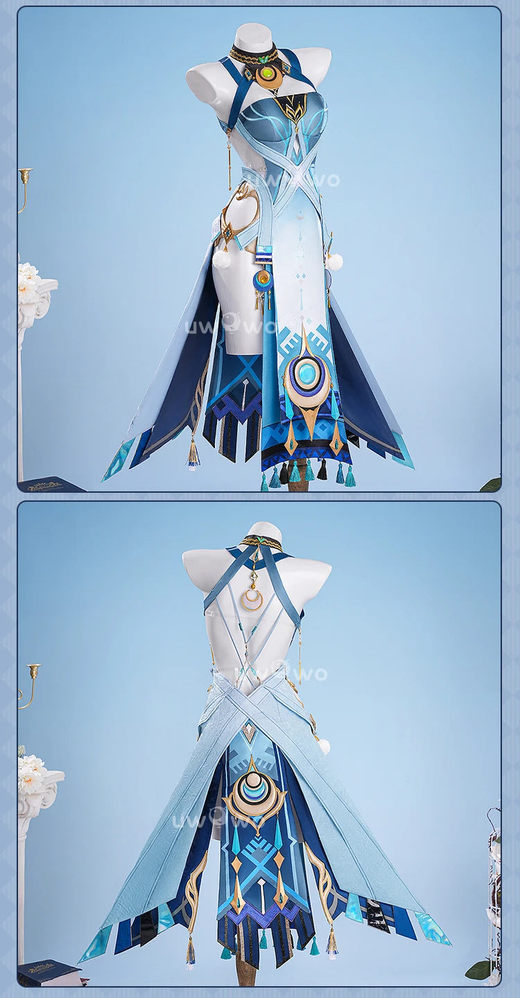 UWOWO Lauma Cosplay Collab Series: Genshin Imapct Lauma Cosplay Costume With Ears XS-2XL Halloween Costume