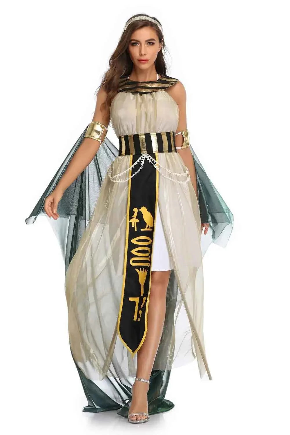 Halloween Costume Cos Egyptian Pharaoh Queen Greek Goddess Costume Stage Opera Performance Costume