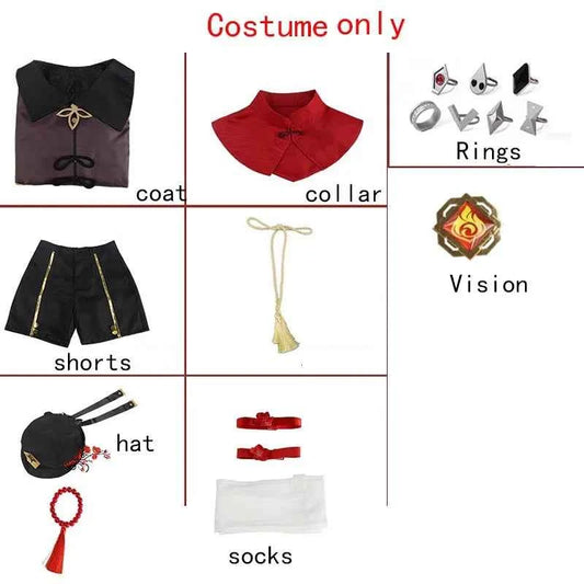 Hutao Cosplay Femme Halloween Costume Anime Clothes For Women Disfraz Mujer Adulta For Adults Ropa Para Hu Tao  outfits