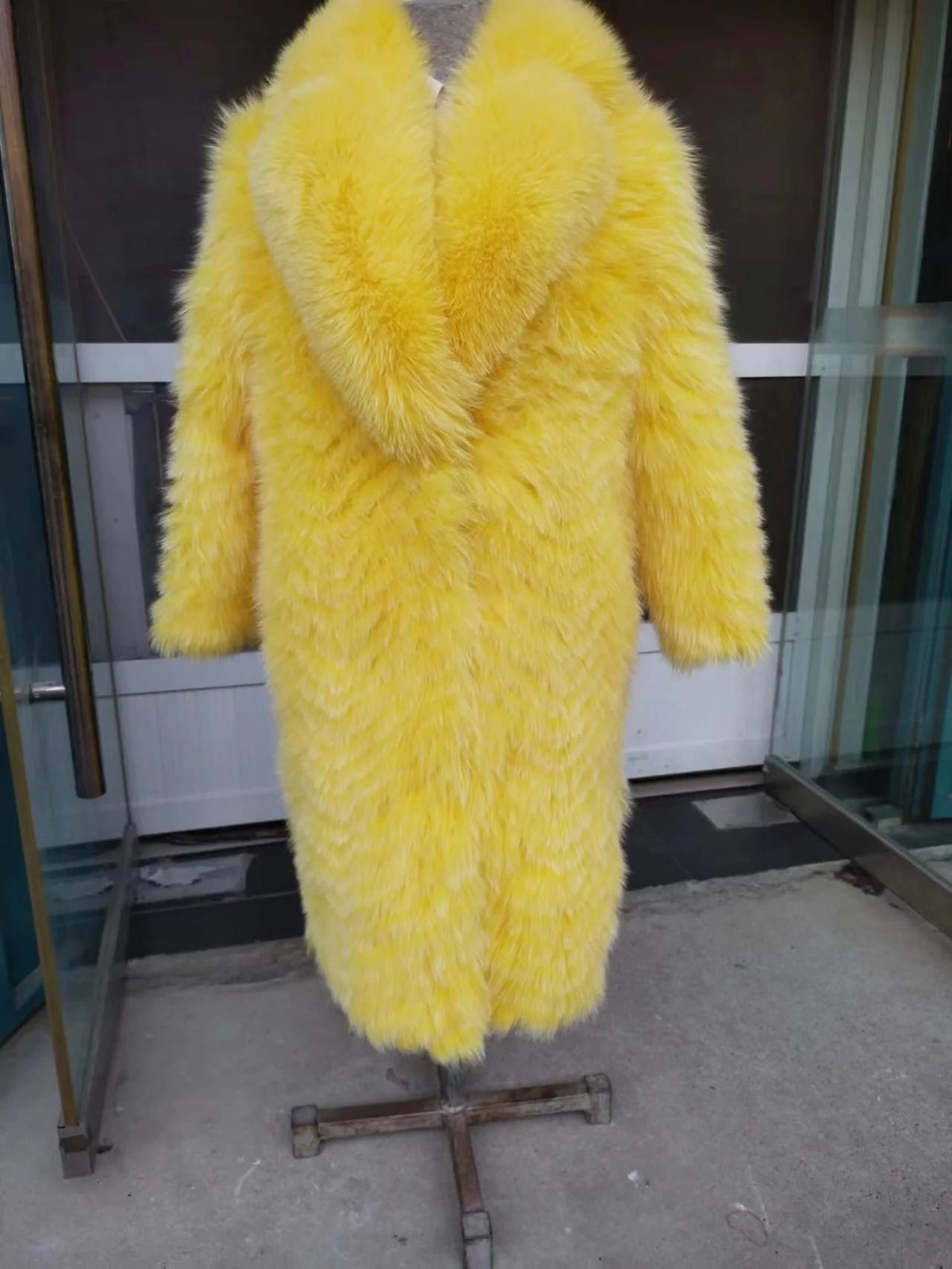 Furyoume Hot 2024 Women Winter Coat Real Fox Fur Coat X-long Luxury Clothes Natural Fluffy Fur Jacket Ladies Fashion Streetwear SS69