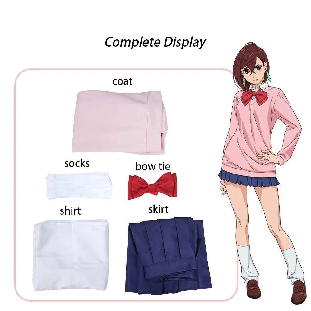 Anime Dandadan Okarun Ken Takakura Cosplay Costume Aira Shiratori Momo Ayase Cosplay Costume Wig School Uniform for Women adult
