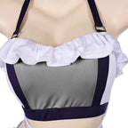 Final Fantasy 7 Tifa Lockhart Aerith Cosplay Swimsuit Costume for Adult Women Girls Swimwear Bikinis Set Halloween Carnival Suit