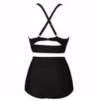 New Sexy Plus Size Swimwear Push Up Bikini High Waist Swimsuit Women Female Oversize Beach Wear Bathing Suit 2024  Mujer 5XL SS69