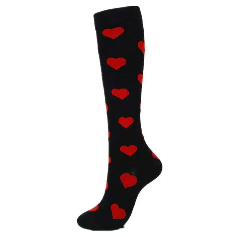 Compression Socks Varicose Veins Blood Circulation Pregnancy 20-30mmhg Nurse Socks Men Women Marathon Golf Cycling Sports Socks