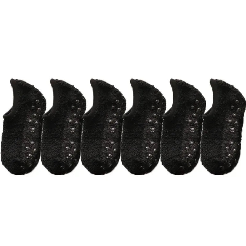 Women's Thick Plush Socks - Winter Warm Coral Fleece Sleep Slippers