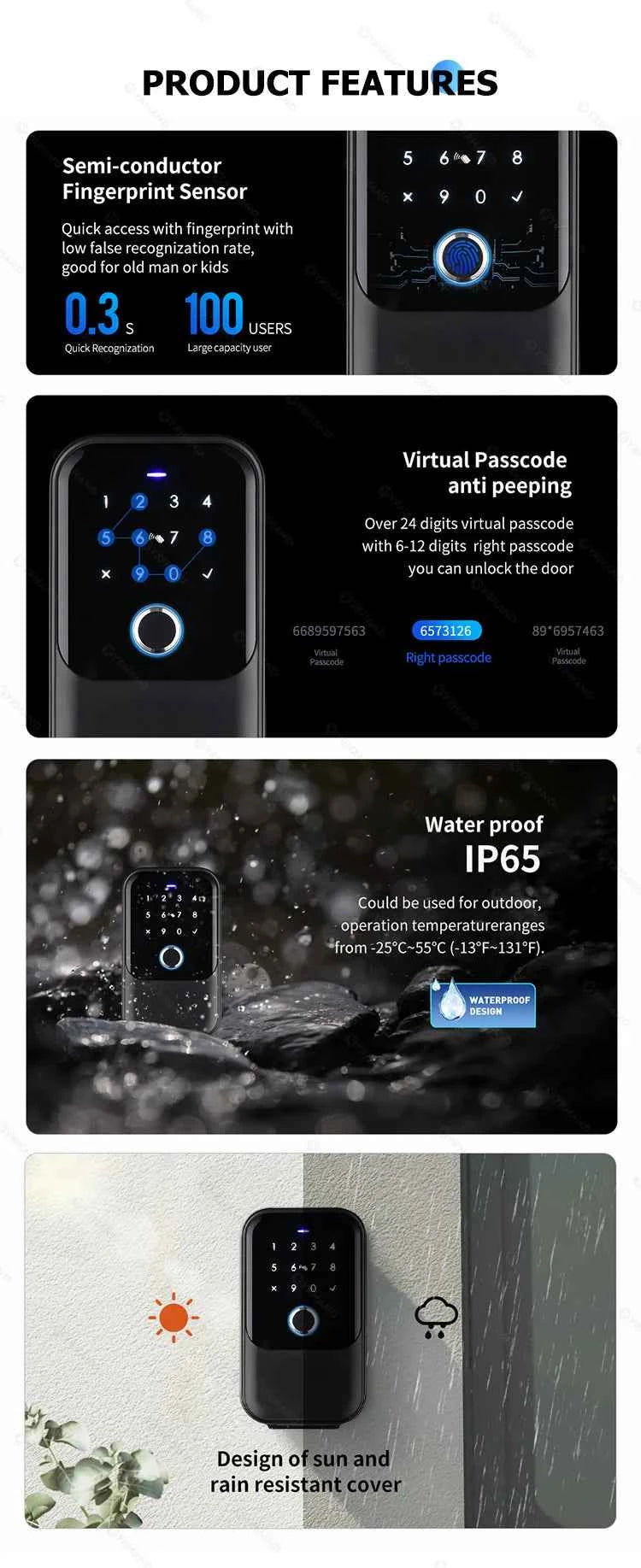 TTlock Smartkey Lock Box Home Key Wireless Smartlock Box Electronic Key Box App Digital Code Bluetooth Key Safe Padlock for Host