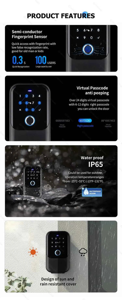 TTlock Smartkey Lock Box Home Key Wireless Smartlock Box Electronic Key Box App Digital Code Bluetooth Key Safe Padlock for Host