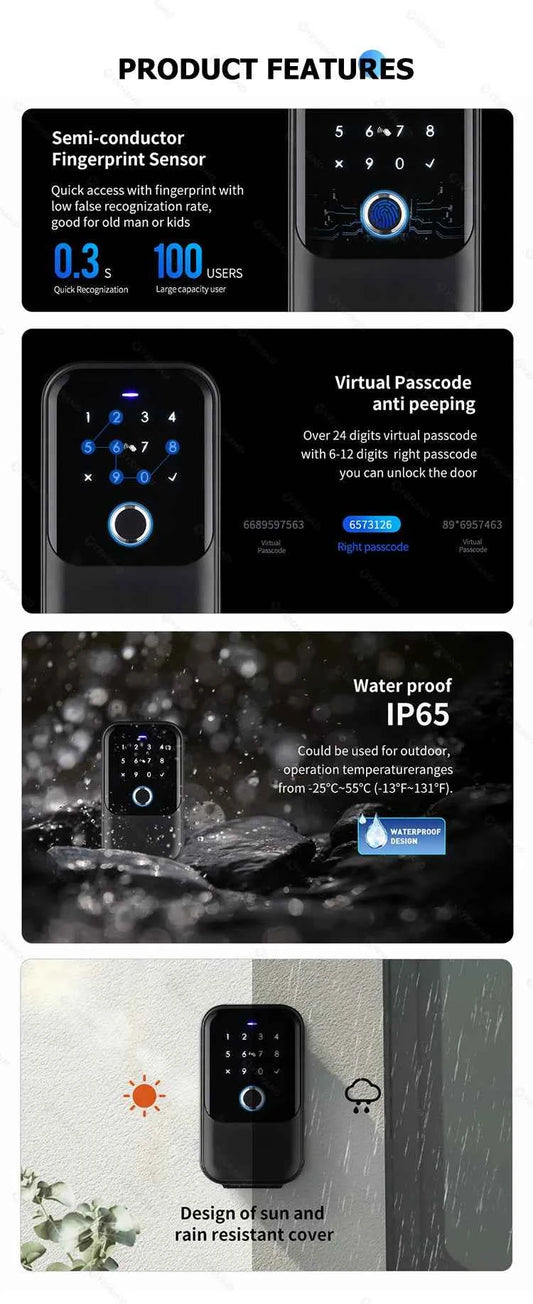 TTlock Smartkey Lock Box Home Key Wireless Smartlock Box Electronic Key Box App Digital Code Bluetooth Key Safe Padlock for Host