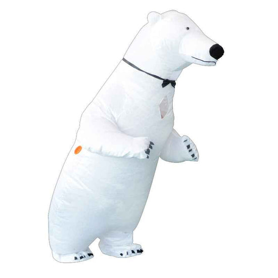 Polar Bear Inflatable Costume New Christmas Holiday Party Performance Atmosphere Props Cartoon Clothes for All Ages