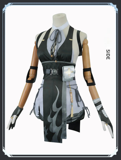 Wuthering Waves Rover Cosplay Costume Wig Female Uniform Earrings Bag Main Character Resonator Halloween Party for Women SS69