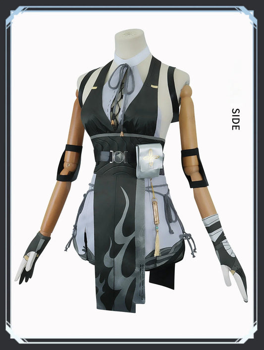 Wuthering Waves Rover Cosplay Costume Wig Female Uniform Earrings Bag Main Character Resonator Halloween Party for Women SS69