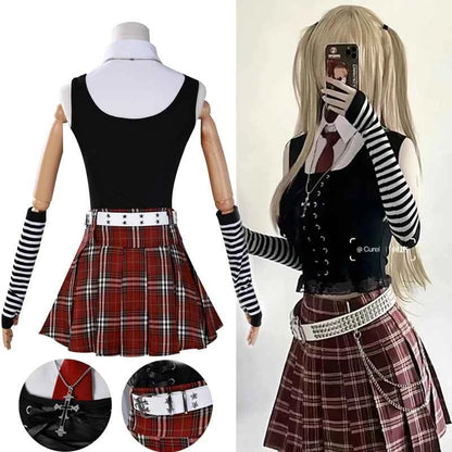Misa Amane Cosplay Note Death Cosplay Costume Debut Daily Sexy Dress Subculture Necklace y2k GothLoli Uniform Outfit