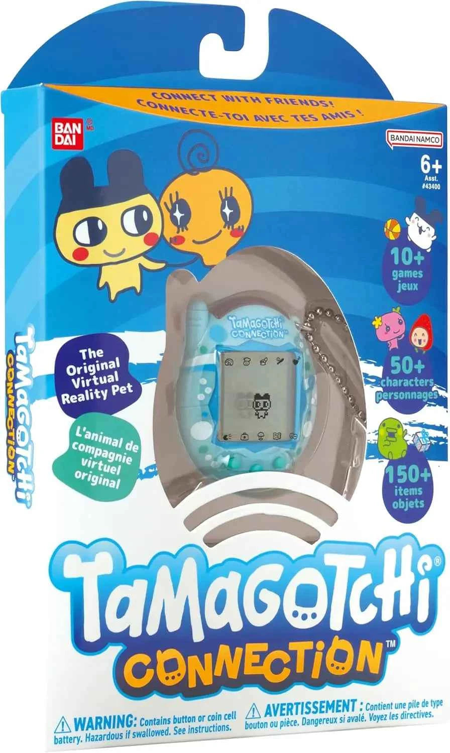 Bandai Tamagotchi Connection V3 Electronic Pet (Linked Ver.) - Elegant Bow/Blue Bubble New