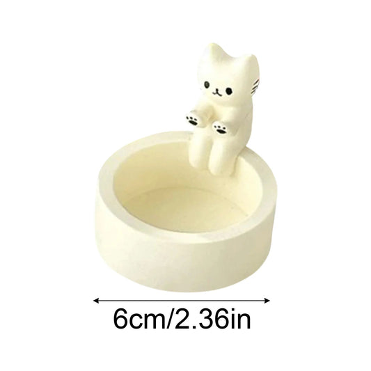 Kitten Candle Holder Cute Cat Candlestick Creative Aromatherapy Candle Holder Durable High Tempe Cartoon Candlestick Decoration SS69