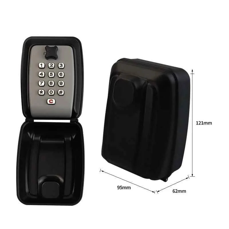 Waterproof Wall Mounted Key Safe Box Anti-theft Key Storage With Combination Password Lock Homestay Office Home Indoor Outdoor