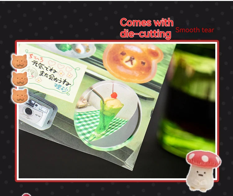 45pcs Japanese Retro Early Style Manga Cut Film Sticker Book Kawaii Girl Scrapbook Journal DIY Deco Cute Showa Phone Case Decals SS69