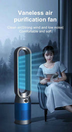 42 Inch 220V Bladeless Fan Dual-Purpose Cooling And Heating Home Silent Heater Quick Air Circulation And Purification Tower