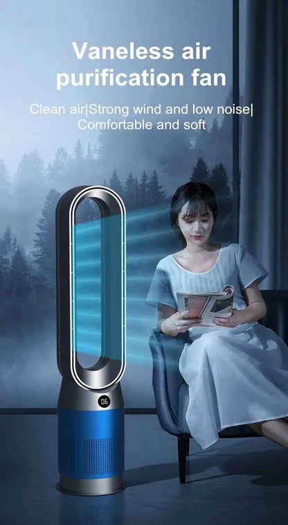 42 Inch 220V Bladeless Fan Dual-Purpose Cooling And Heating Home Silent Heater Quick Air Circulation And Purification Tower