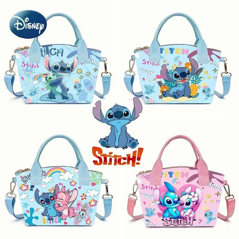 Disney Stitch New Women's Shoulder Bags Cute Kid's Handbag Large Capacity Cartoon Crossbody Bag For Girls