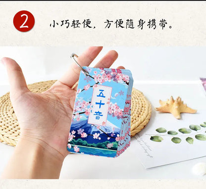 Japanese Language Hiragana Katakana Syllabary Gojūon Learning Card Book Pocket Flash Education Teaching Toys SS69