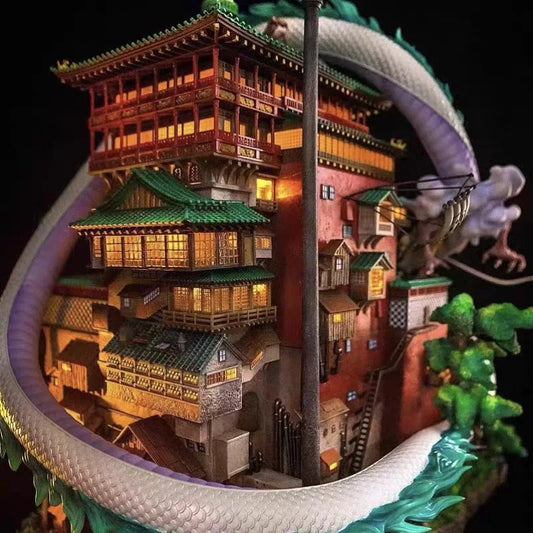 Bandai Spirited Away Oil House Model Figure 1/100 Scale PVC Collectible
