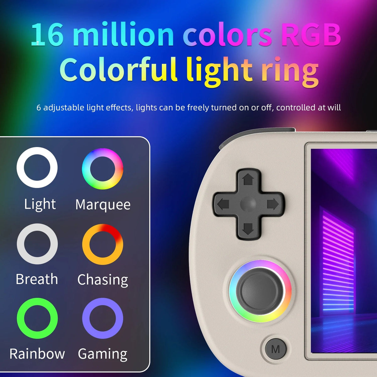 ANBERNIC RG40XX H Handheld Game Console Linux 64-bit System 4.0 inch IPS 3200mAh Retro Video Gaming Console 64G 5000+ Games Gift SS69