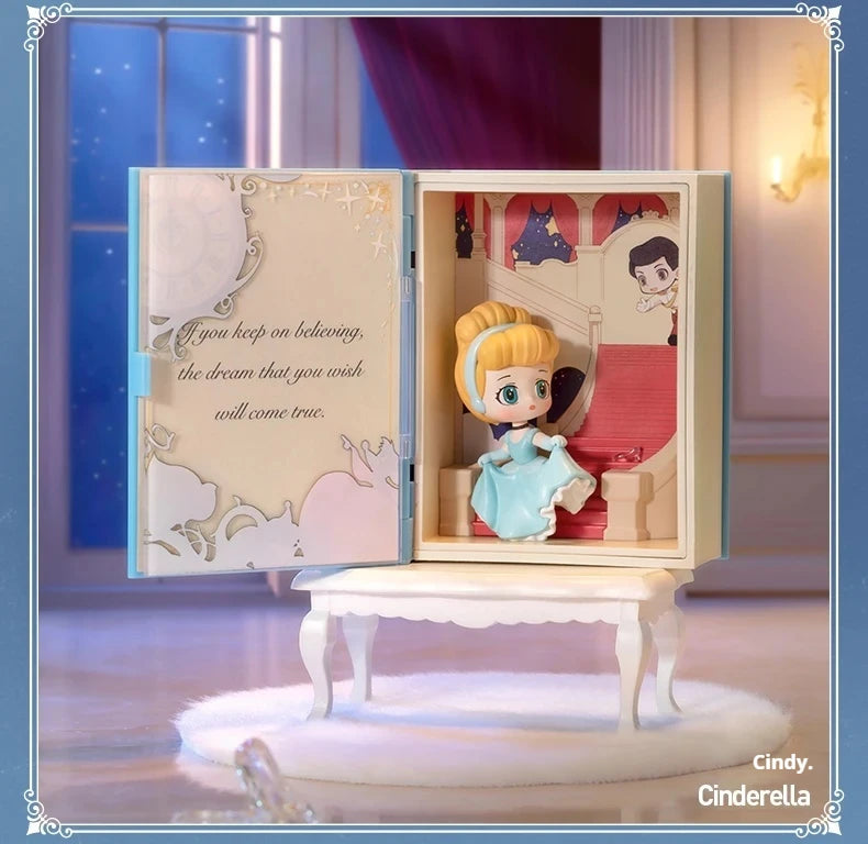 Genuine 100% Disney Princess Talry Tales Series Blind Box Action Figures Toy Collection Desktop Decoration Mystery Box Gift SS69