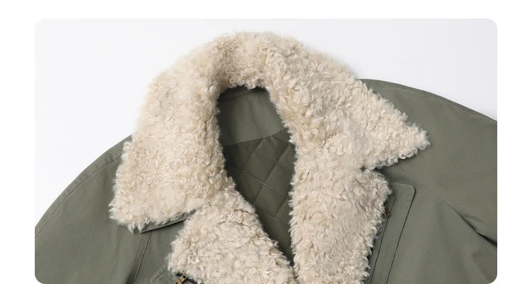 CHIC VEN Women's Cotton Motorcycle Jacket - Loose Casual Autumn Winter