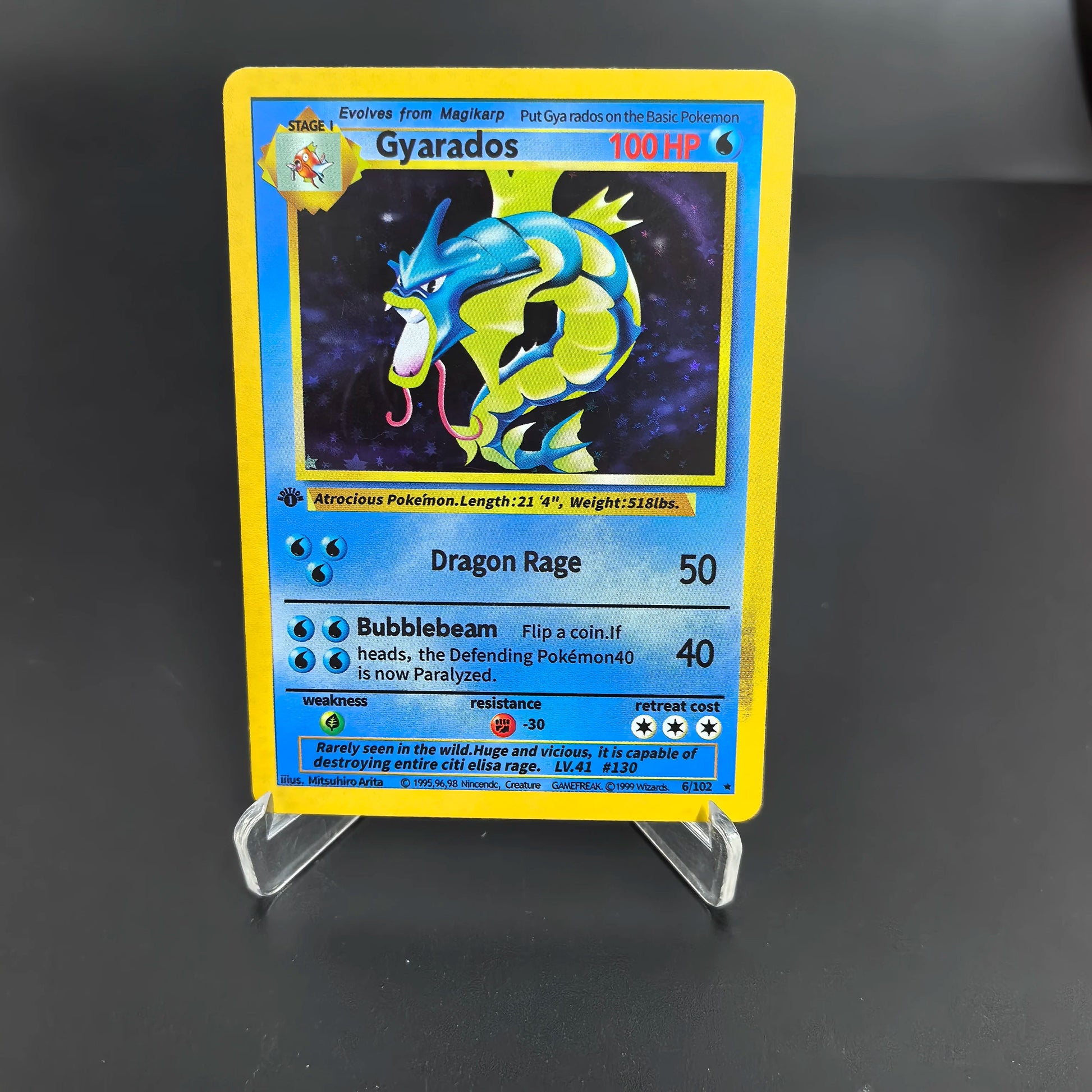 1996 First Generation Pokemon Trading Cards Rare Edition with Charizard  Mewtwo Venusaur Blastoise Classic Game Anime Gift Toys SS69 9.69 ZZXXK-1Pcs-3