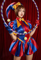 Amazing Digital Circus Pomni Cosplay Costume with Wig & Accessories