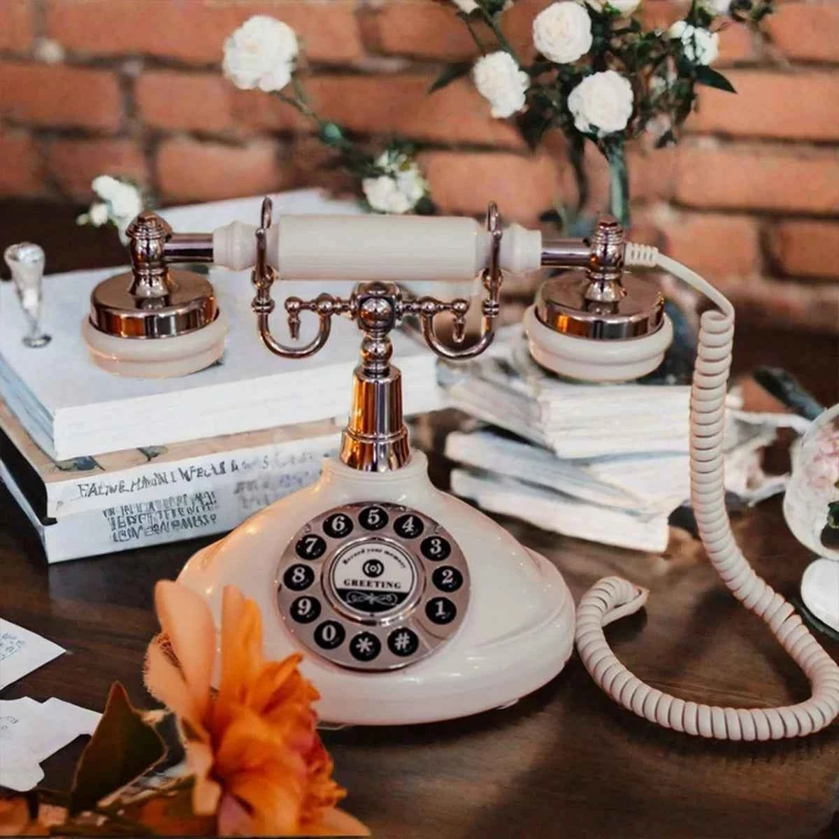 Voice Guestbook phone Wedding Telephone Classic Retro Craftsmanship Recording Guestbook For Confessional Wedding Birthday Party