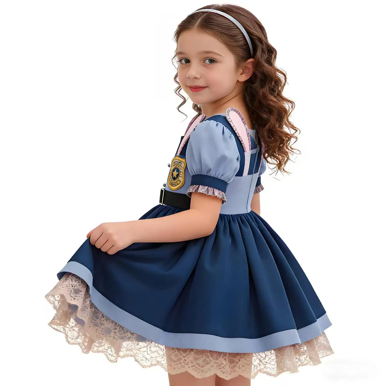 Disney Judy Hopps Zootopia 2 Police Officer Dress for Girls