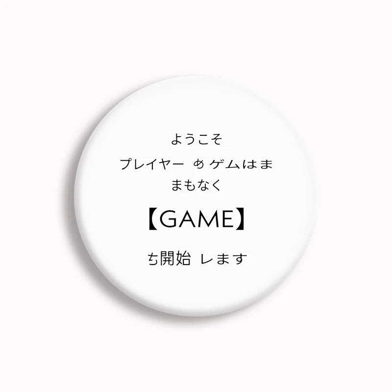 Hot Japan TV Alice in Borderland Soft Button Pin Chishiya Kuina Creative Game Over Brooch Badge Bag Decor Jewelry Fans Collect SS69 6.69 30 / 44mm(1.7in)