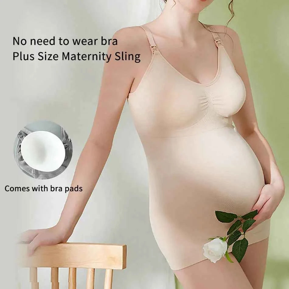 Maternity Breastfeeding Bra Tank Tops Women Comfortable Pressure Reducing Adjustable Shoulder Straps Anti Sagging Pregnant Bra