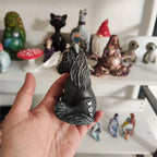 1pc Halloween Magic Black Dragon Snake Griffin Unicorn Mysterious Witches Statue Home Decor Figurine Christmas Desk Ornaments