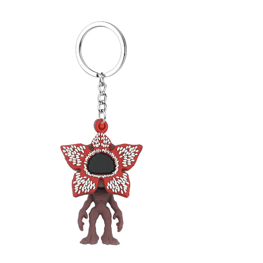 2026 New Fashion Bag Accessories The Horror TV Keychain Mike Will Demogorgon With Strings Rope For Female Children Birthday Gift