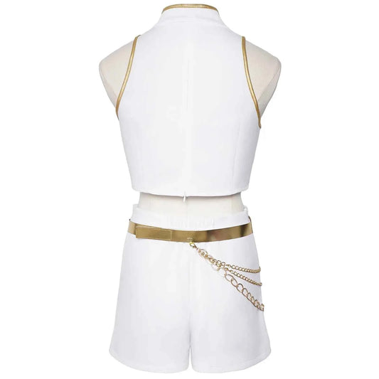 Kids Rumi Zoey Mira Cosplay KPop Demon Hunters Costume Women Girls Black Golden Suit Saja Boys Halloween Role Playing Outfits