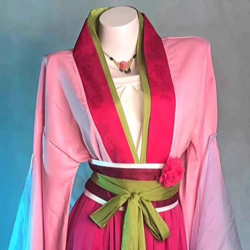 New The Apothecary Diaries Maomao Red Dress Cosplay Costume Girl Elegant Gown Chinese Hanfu Anime Manga Pharmacist