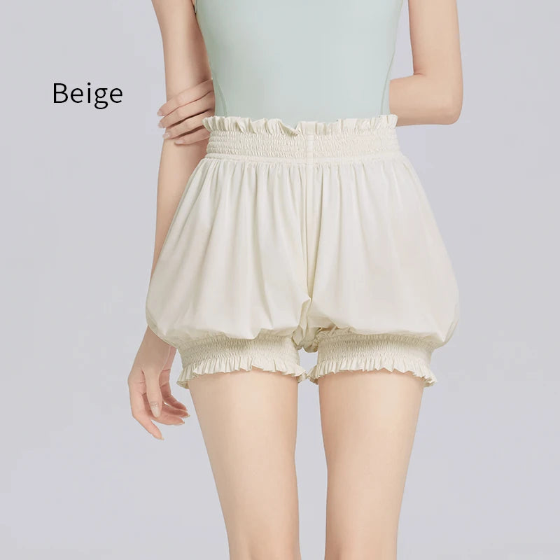 Daydance Women's High Waist Ballet Dance Shorts - Nylon Bloomers
