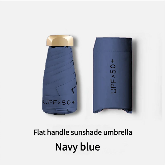 55% Off Mini Sun Umbrella Small Pocket Rain Umbrella Vinyl Folding UV Ultraviolet Protection Sun Shade Pocket Parasol Capsule