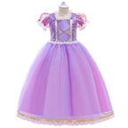 Rapunzel Halloween Costume for Girls Carnival Cosplay Kids Clothes Party Birthday Princess Dress Lace Wedding Christmas Costumes