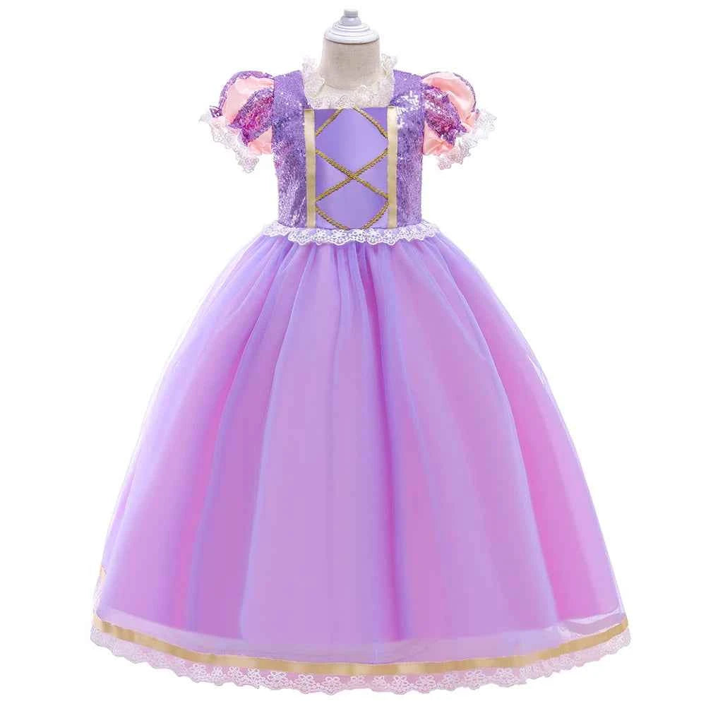 Rapunzel Halloween Costume for Girls Carnival Cosplay Kids Clothes Party Birthday Princess Dress Lace Wedding Christmas Costumes