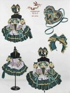 The Little Mermaid's Tears Younger Girls Party Wedding Dress Handmade Wedding Costume for Girls Lolita Girls Bridesmaid Dress