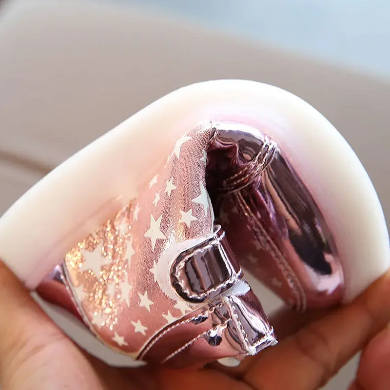 Disney Minnie girl children's sports shoes flashing shoes cartoon LED casual shoes