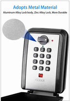 Waterproof Wall Mounted Key Safe Box Anti-theft Key Storage With Combination Password Lock Homestay Office Home Indoor Outdoor