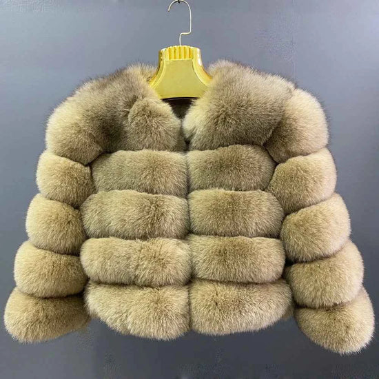 Winter Women's Cold Coat Top Fox Jackets For Women clothing Natural Real fox Fur Jacket Coats For Women Fur Jacket In Promotion