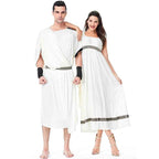 Medieval Roman Men's Ancient Greek Mythology Belted Arabian Prince Dress Halloween Masquerade Party