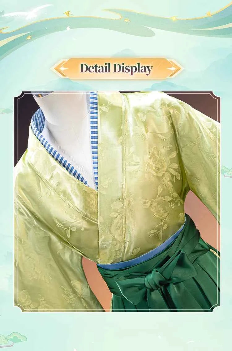 Maomao Cosplay Costume Anime The Apothecary Diaries × JR Kyoto DokiDoki-R Women Green Dress Mao Mao Kyoto Travel Cosplay