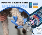 2-Speed Dog Nail Grinder  Enhanced Pet Nail Grinder Super Quiet Rechargeable Electric Dog Nail Trimmer Painless paws grooming